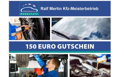 150 € Gutschein für Werkstattservice