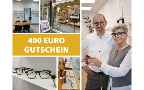 400,- € Gutschein für eine Brille