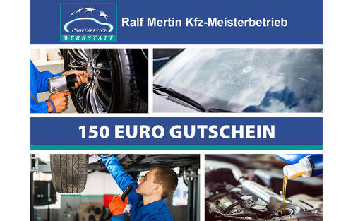 150 € Gutschein für Werkstattservice