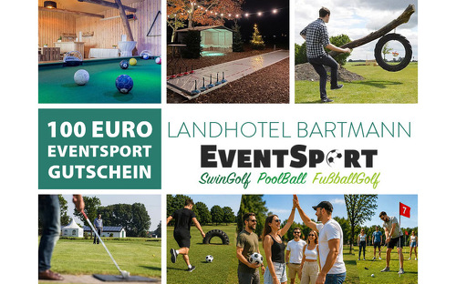Eventsport-Gutschein in Höhe von 100 EUR